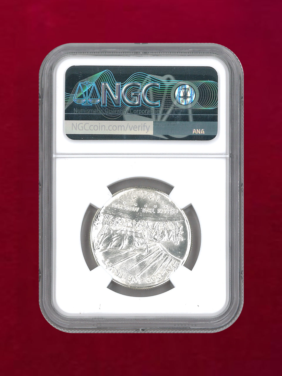 アメリカ】50セント 銀貨 1933D OREGON TRAIL NGC MS65［B-0000095