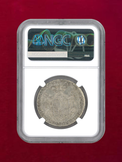 【ドイツ・マンスフェルト・ボルンシュテット】1/2ターラー銀貨 1774 NGC AU DETAILS CLEANED［B-0000147］