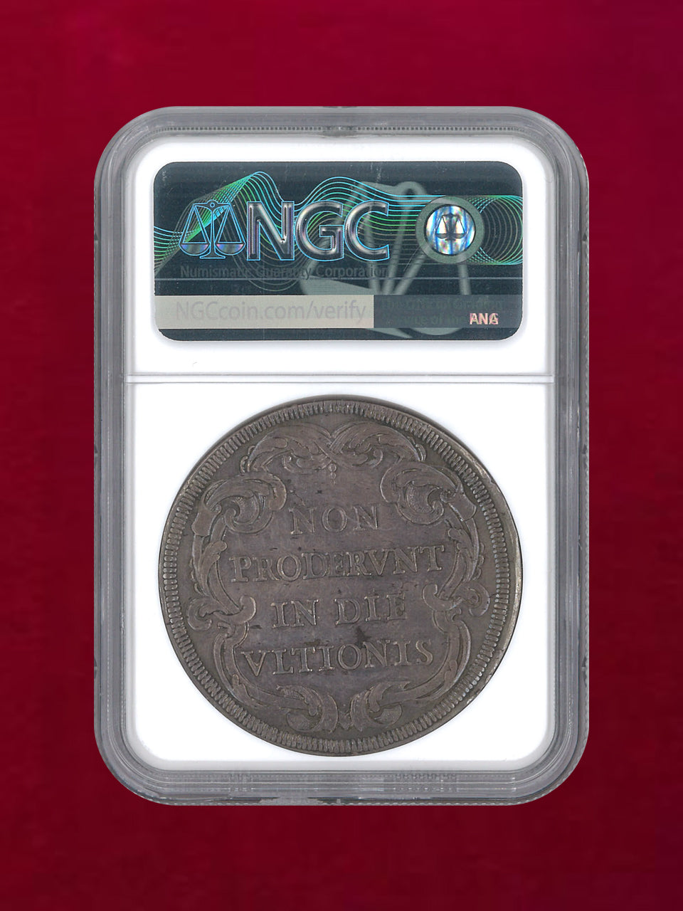 【イタリア・ローマ教皇領】ピアストラ銀貨 1682 NGC AU DETAILS CLEANED［B-0000150］