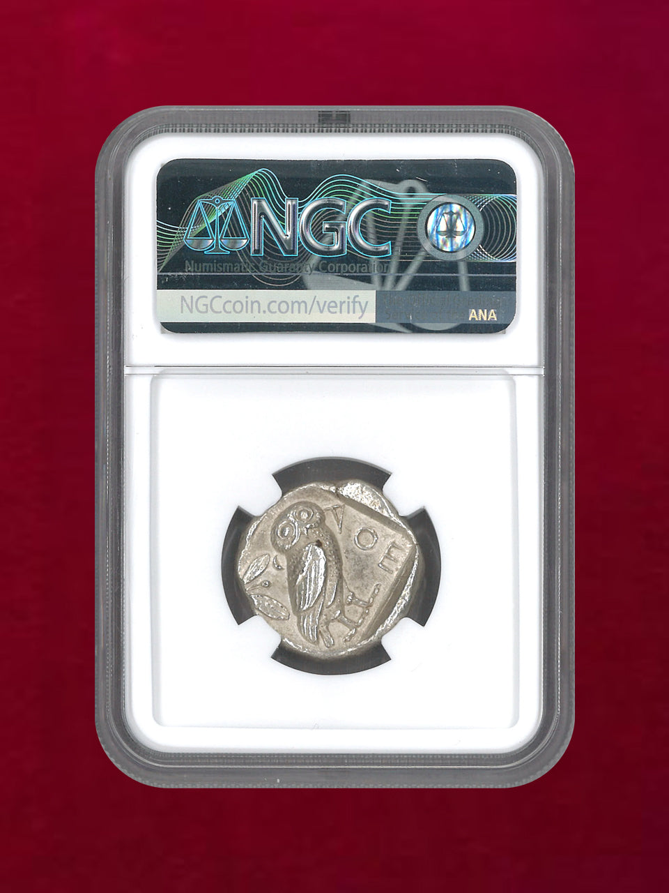 【アッティカ・アテネ】［B-0000183］455-440BC AR Tetradrachm(17.17g) NGC AU 4/5 4/5