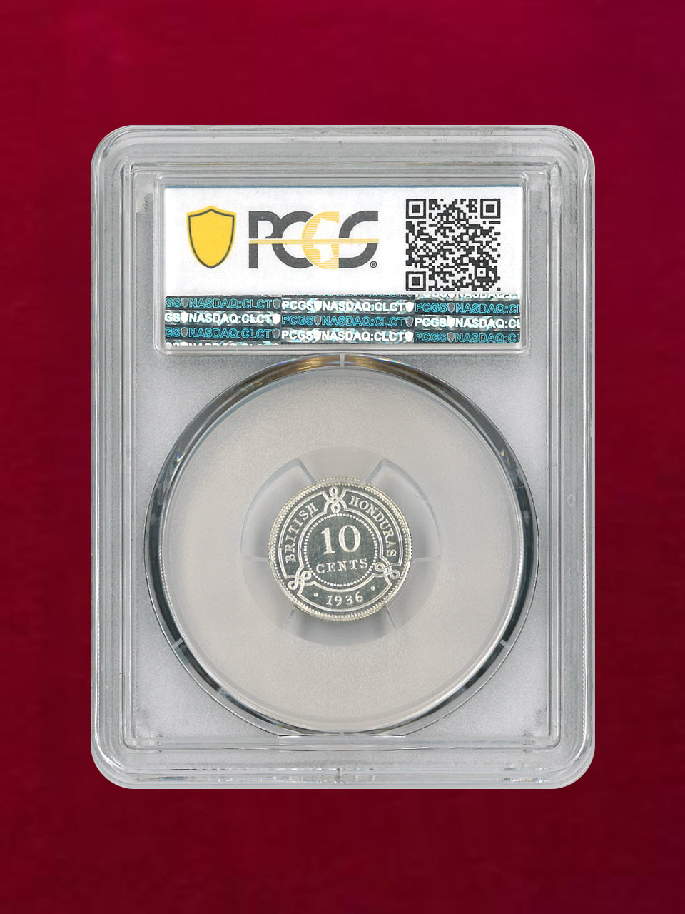 [British Honduras] 10-cent silver coin 1936 PCGS PR65 [B-0000192]