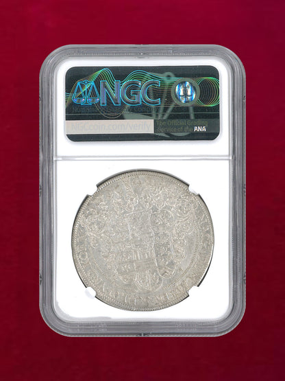 【ドイツ・ザクセン・ワイマール】ターラー銀貨 SAXE-WEIMAR 1623GA NGC AU DETAILS CLEANED［B-0000209］