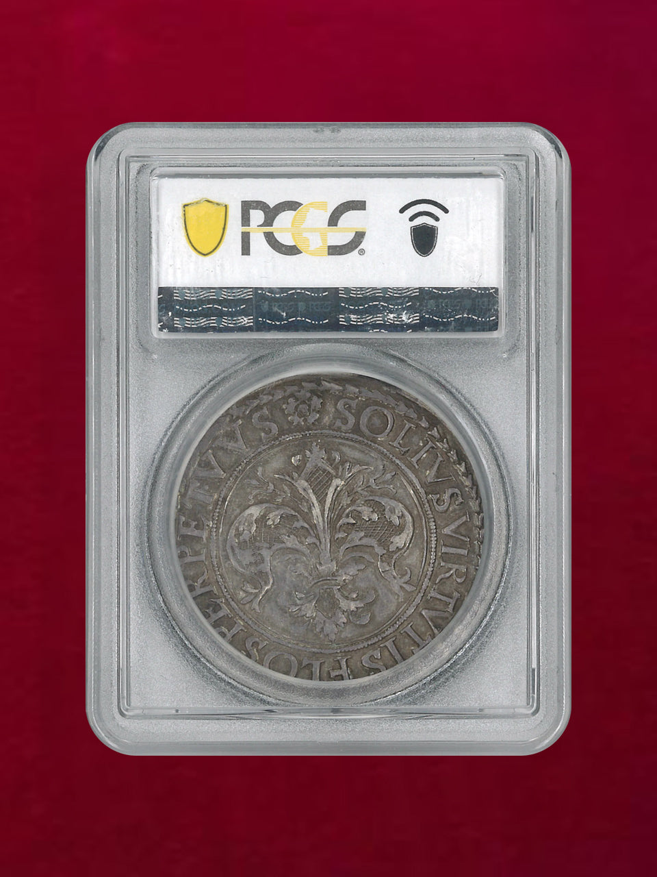 【フランス・ストラスブール】ターラー銀貨 1590 PCGS AU53［B-0000215］