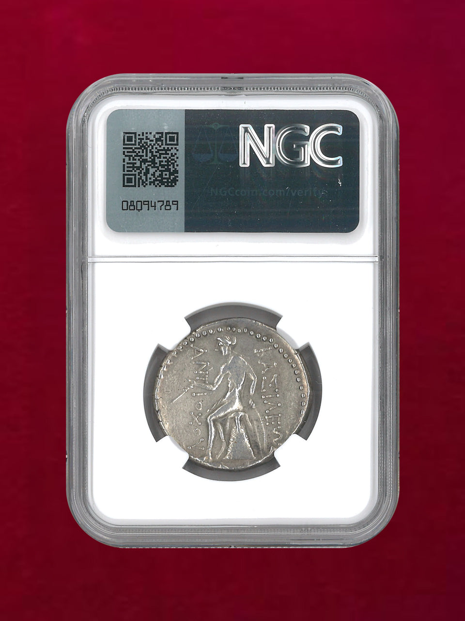 【セレコウス朝シリア】Antiochus III. 222-187BC AR Tetradrachm(16.99g) NGC Ch VF 4/5 4/5［B-0000221］