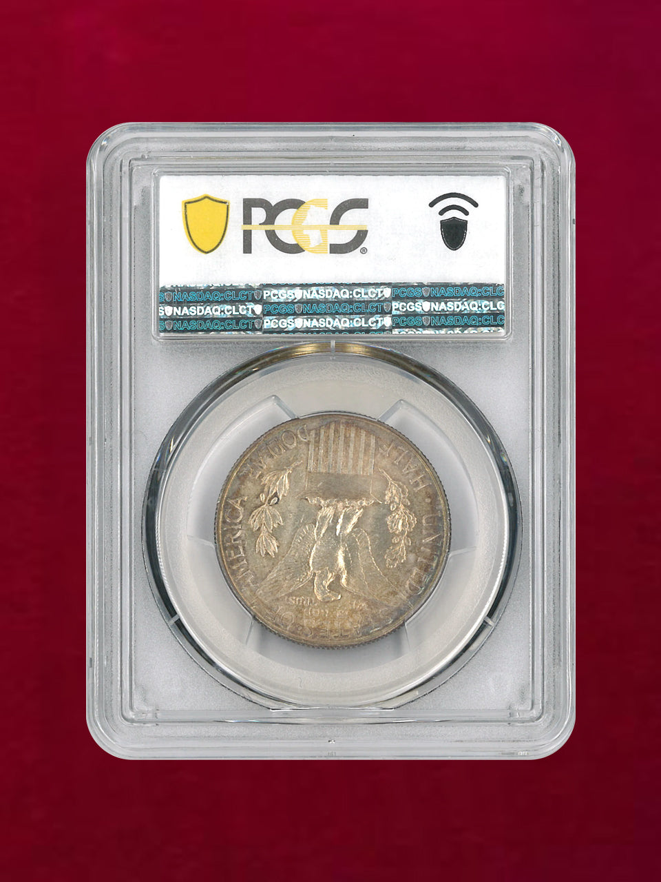 【アメリカ】50セント 銀貨 Panama-Pacific 1915S PCGS MS66［B-0000227］