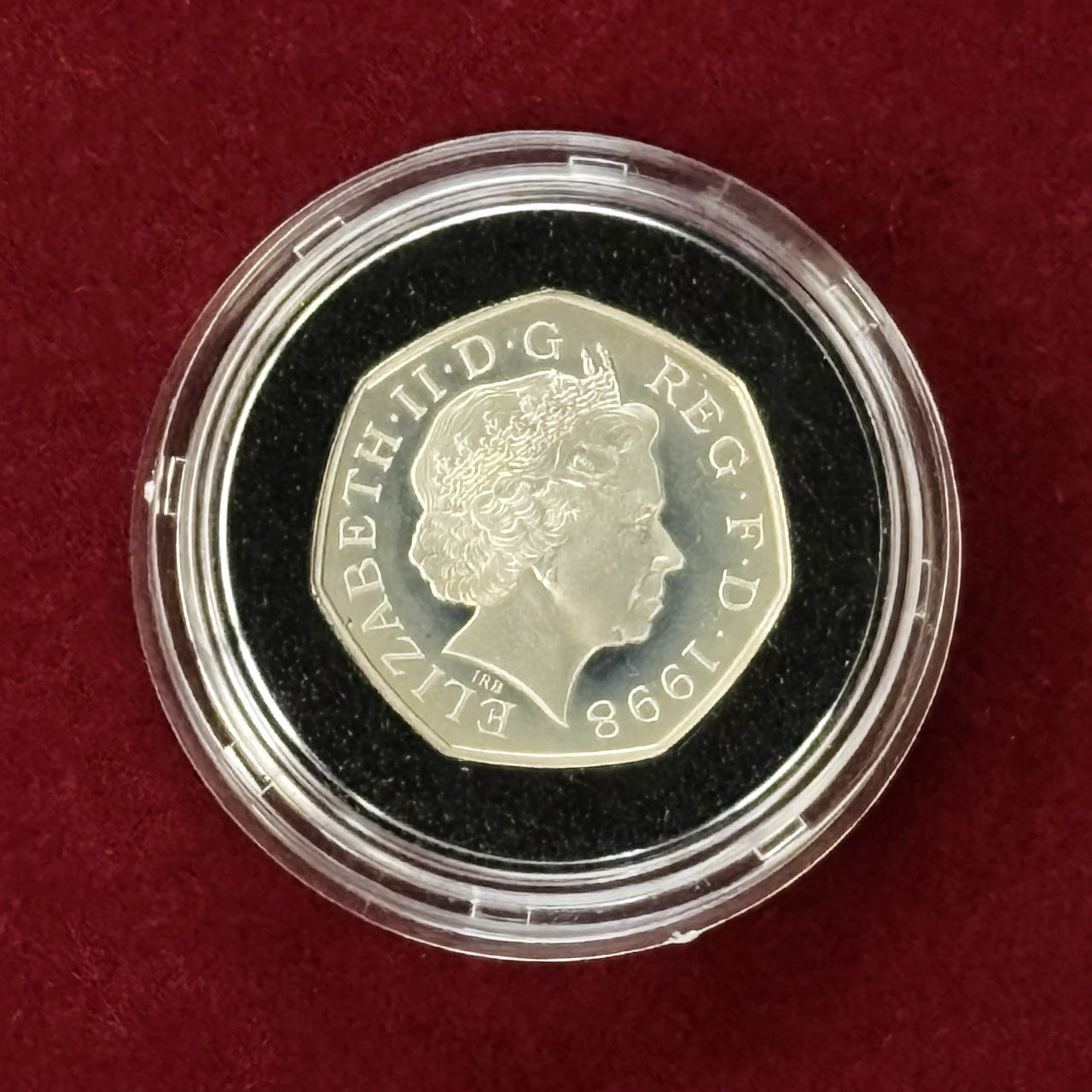イギリス】50ペンス 銀貨 Silver Proof Piefort 1998［B-0000273