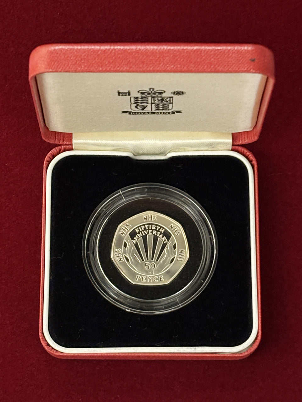 イギリス】50ペンス 銀貨 Silver Proof Piefort 1998［B-0000273