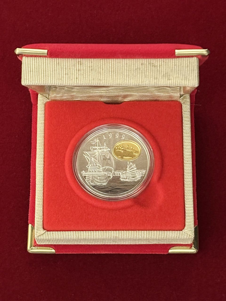 マカオ】100パタカ 銀貨 プルーフ 1999［B-0000359］ – ワールド