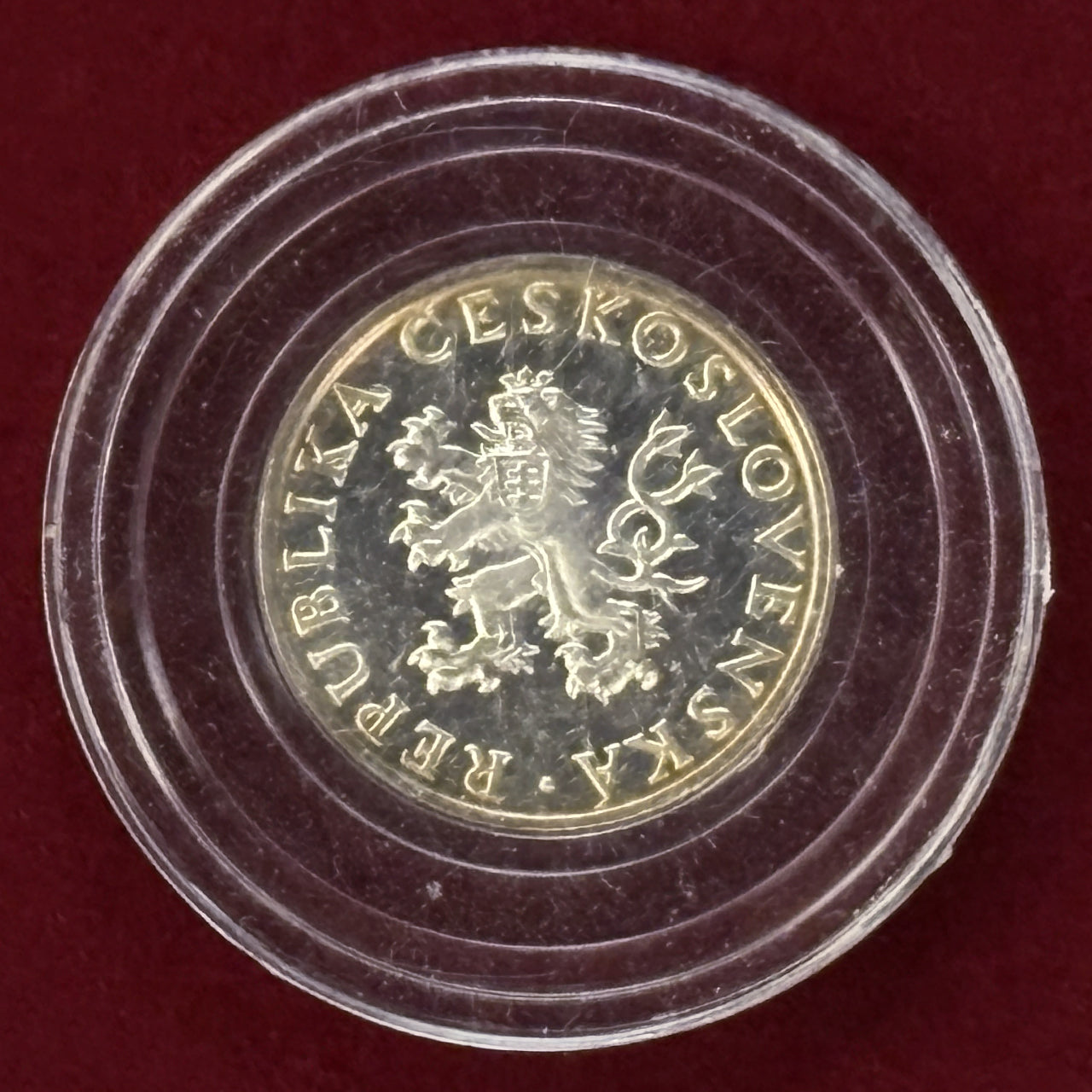 (銀地金価格) チェコスロバキア　解放10周年記念　50コルン銀貨 1955 チェコスロバキア】10コルナ 銀貨 プルーフ 1955［B-0000396