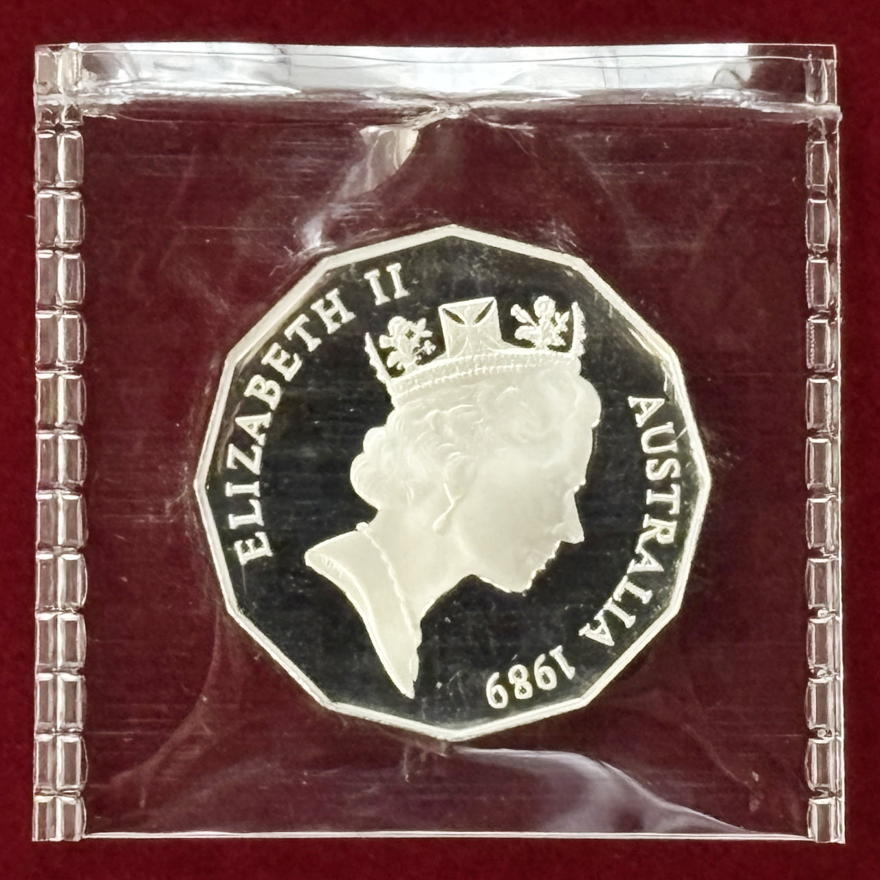オーストラリア】50セント 銀貨 プルーフ 1989［B-0000407