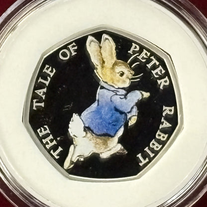 [UK] Peter Rabbit 50p Silver Proof Coin 2017 Limited Edition Gift Set with Picture Book [B-0000433]