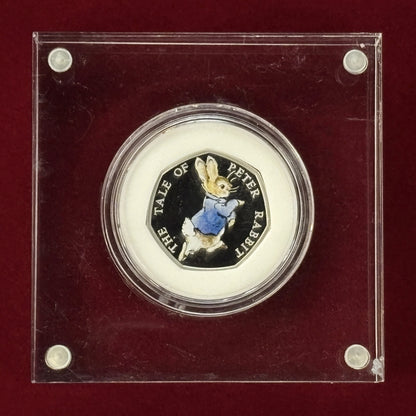 [UK] Peter Rabbit 50p Silver Proof Coin 2017 Limited Edition Gift Set with Picture Book [B-0000433]