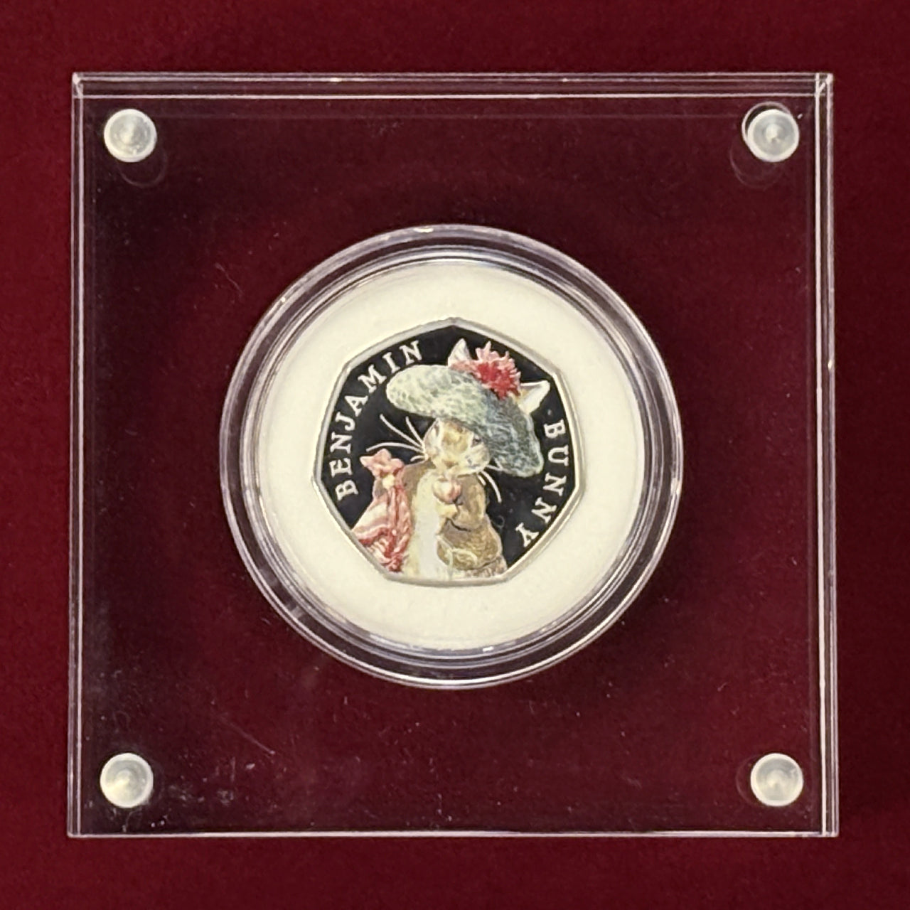 イギリス】ベンジャミン・バニー 50ペンス 銀貨 プルーフ 2017 絵本付