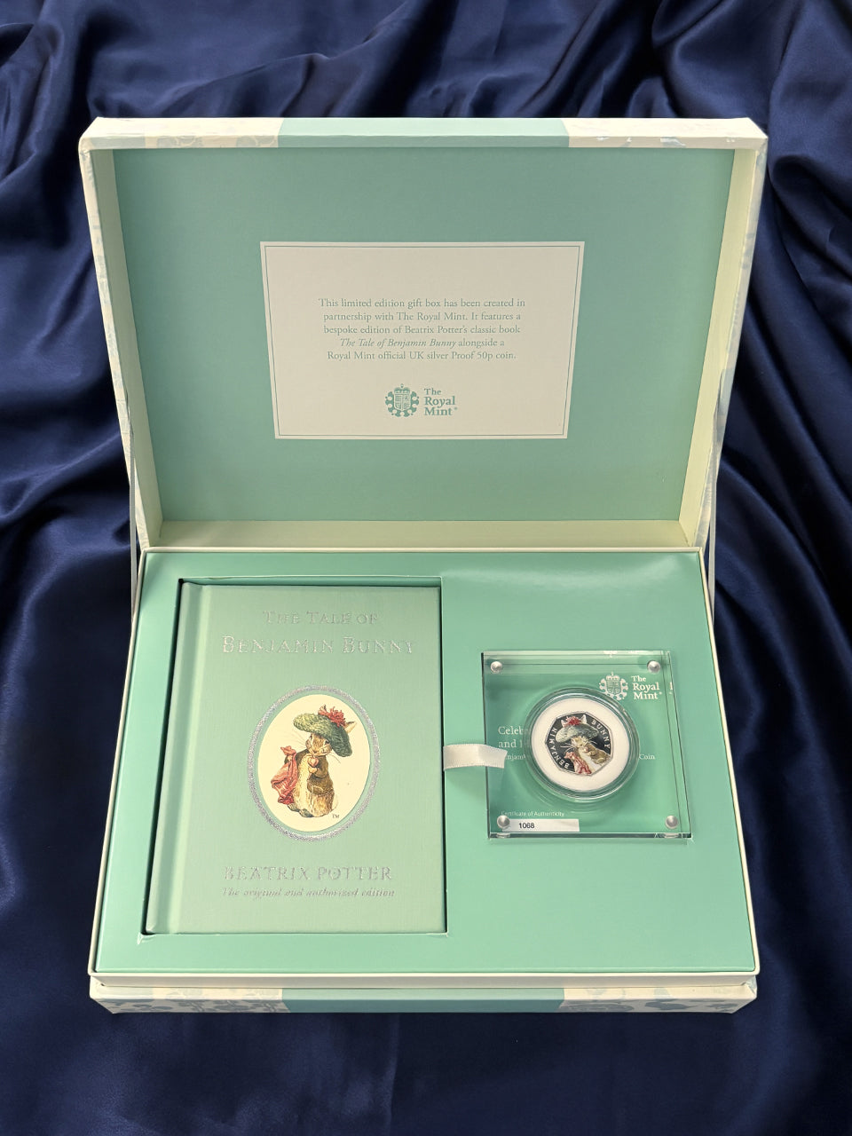 ベンジャミン バニー　銀貨 50ペンス　2017年発行　純銀貨幣　未使用 イギリス】ベンジャミン・バニー 50ペンス 銀貨 プルーフ 2017 絵本付