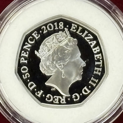 【イギリス】グロースターの仕たて屋 50ペンス 銀貨 プルーフ 2018 絵本付 限定版ギフトセット［B-0000438］