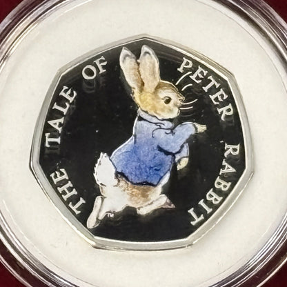 [UK] Peter Rabbit 50p Silver Proof Coin 2017 Limited Edition Gift Set with Picture Book [B-0000439]