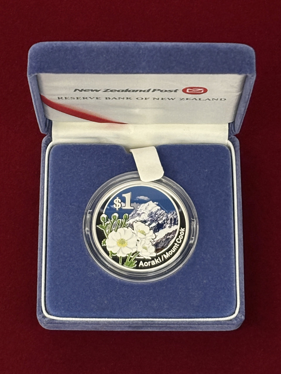 【ニュージーランド】1ドル 銀貨 Aoraki/Mount Cook プルーフ 2007［B-0000440］★