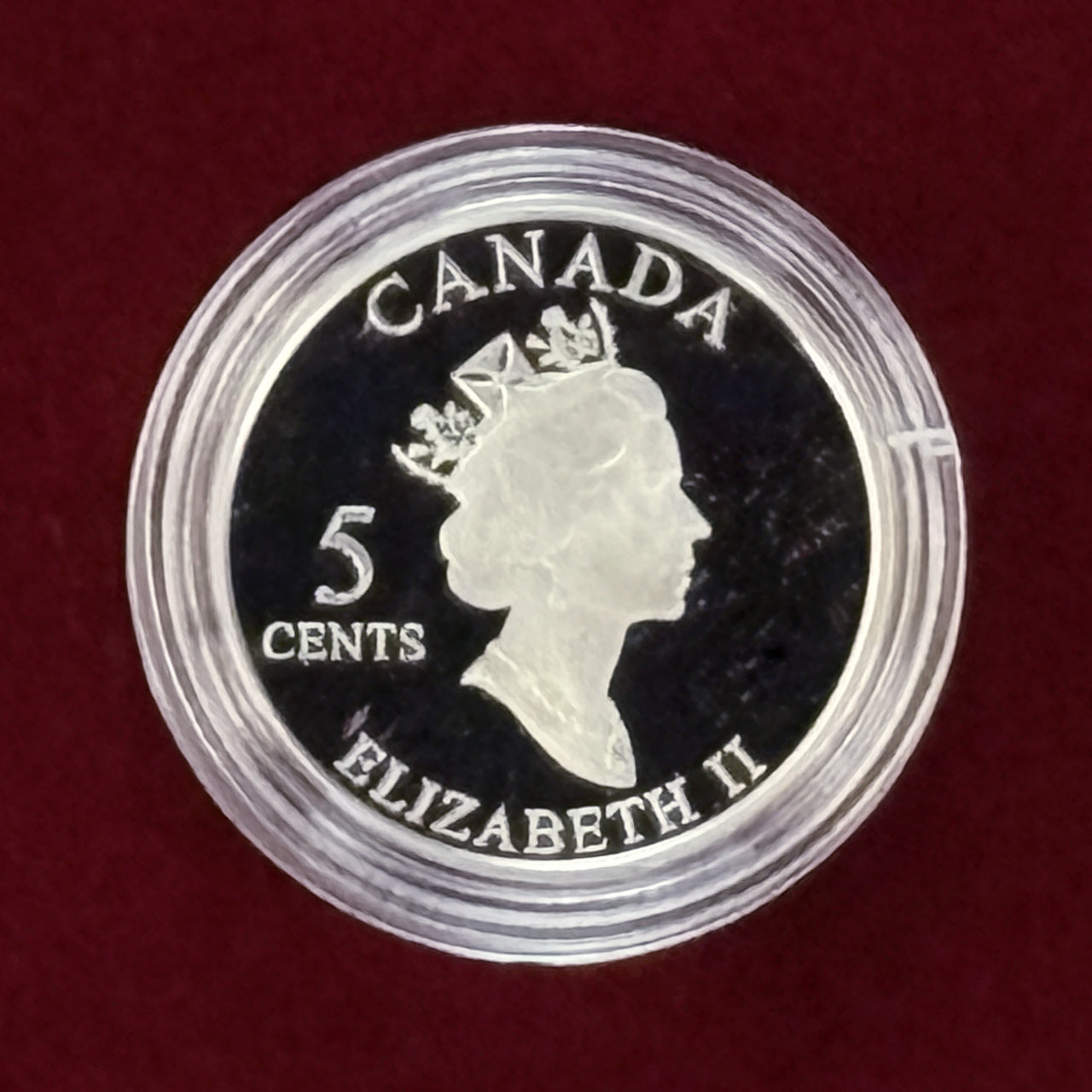 【カナダ】ヴィミーリッジの戦い 戦勝85周年 5セント銀貨 プルーフ 2002［B-0000443］