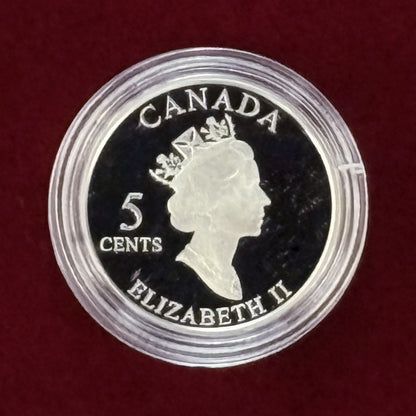 【カナダ】ヴィミーリッジの戦い 戦勝85周年 5セント銀貨 プルーフ 2002［B-0000443］