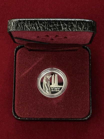 【カナダ】ヴィミーリッジの戦い 戦勝85周年 5セント銀貨 プルーフ 2002［B-0000443］