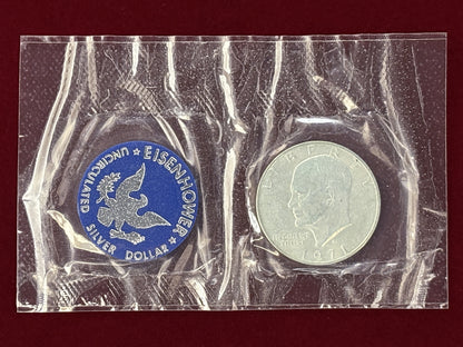 [USA] 1 Dollar Silver Coin Eisenhower Dollar 1971 [B-0000460]