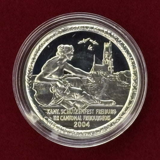 【スイス】射撃祭 50フラン 銀貨 2004 FREIBURG プルーフ［B-0000463］