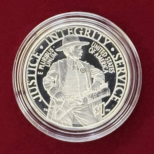 【アメリカ】連邦保安官局225周年記念 1ドル 銀貨 プルーフ 2015［B-0000465］