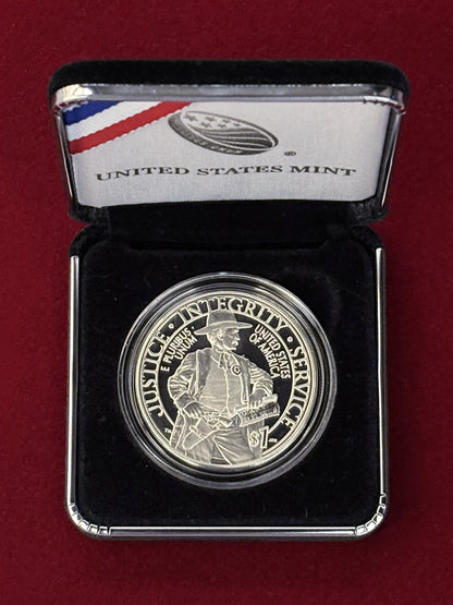 【アメリカ】連邦保安官局225周年記念 1ドル 銀貨 プルーフ 2015［B-0000465］