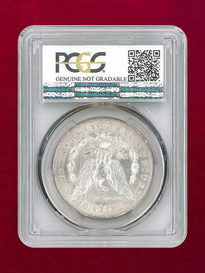 【アメリカ】1ドル 銀貨 モルガンダラー 1898 PCGS Genuine Cleaned-AU Detail［B-0000466］