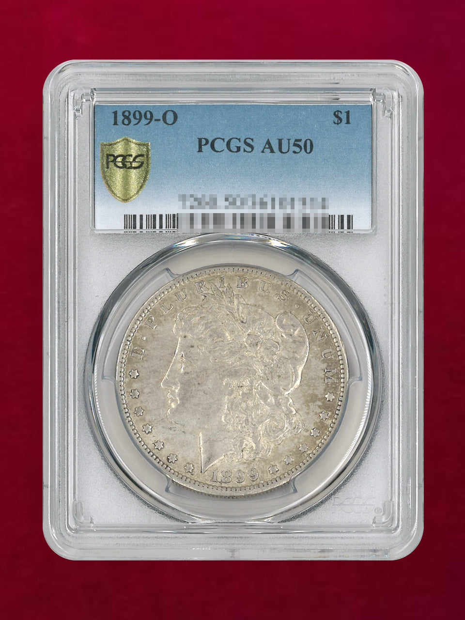 【アメリカ】1ドル 銀貨 モルガンダラー 1899O PCGS AU50［B-0000467］
