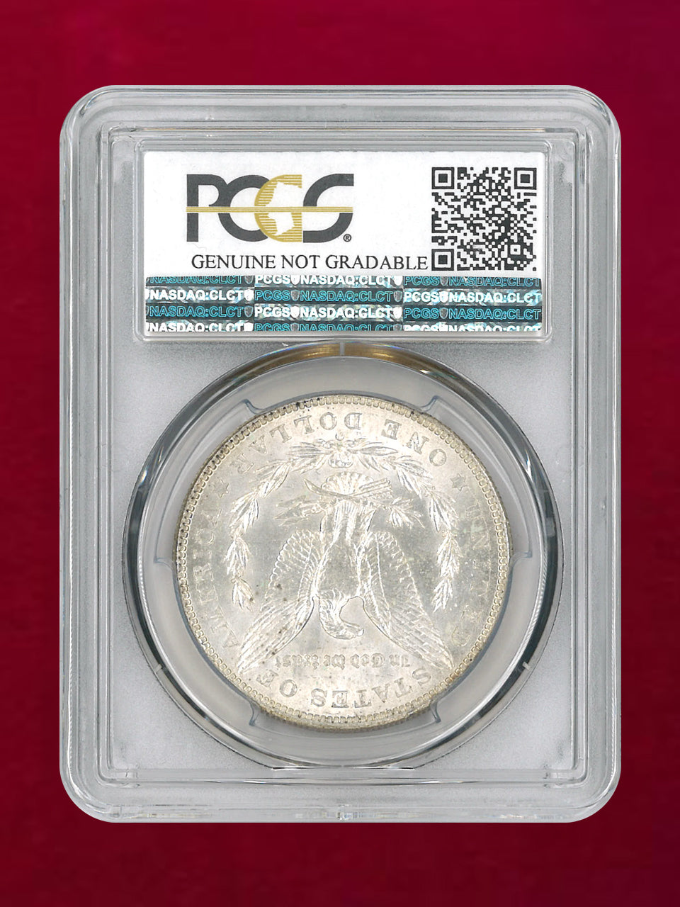 【アメリカ】1ドル 銀貨 モルガンダラー 1902O PCGS Genuine Cleaned-UNC Detail［B-0000468］