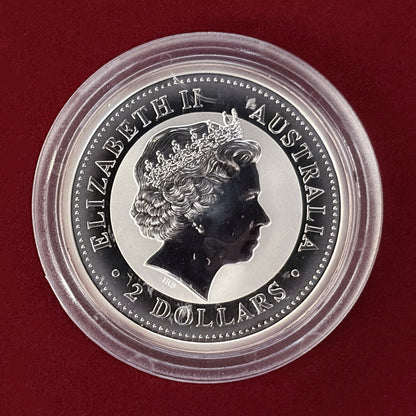[Australia] Year of the Dragon 2 Dollar Silver Coin 2000 [B-0000478]