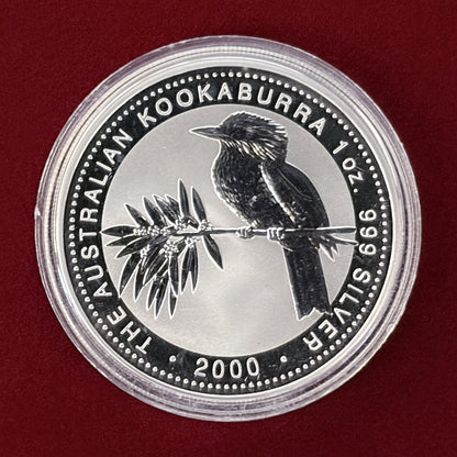 【オーストラリア】ワライカワセミ 1ドル 銀貨 2000［B-0000480］