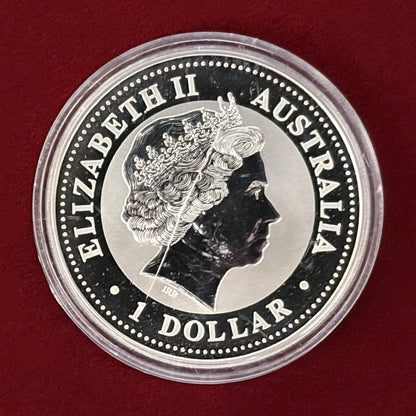 【オーストラリア】ワライカワセミ 1ドル 銀貨 2000［B-0000480］