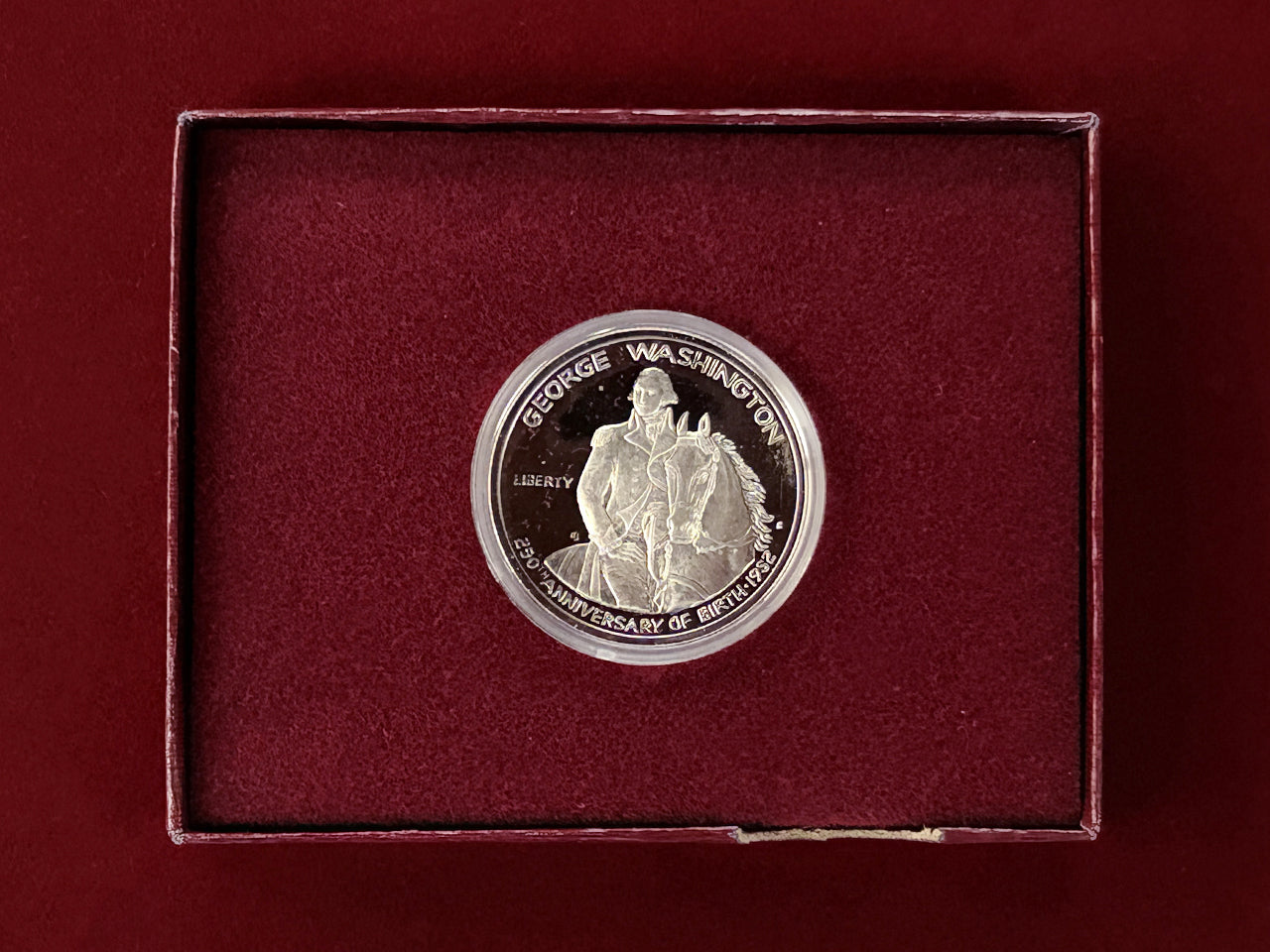 アメリカ】ジョージ・ワシントン生誕250年記念 50セント 銀貨