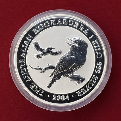 【オーストラリア】ワライカワセミ 30ドル 1kg銀貨 2004［B-0000488］
