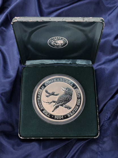 【オーストラリア】ワライカワセミ 30ドル 1kg銀貨 2004［B-0000488］