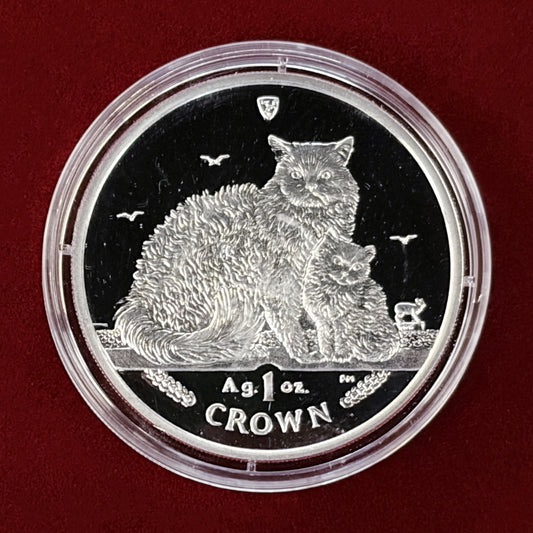 【マン島】セルカーク・レックス クラウン 銀貨 プルーフ 2015［B-0000491］