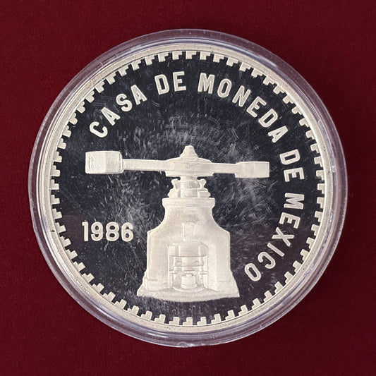 【メキシコ】造幣局創設450年記念 5オンス 銀製メダル プルーフ 1986［B-0000493］