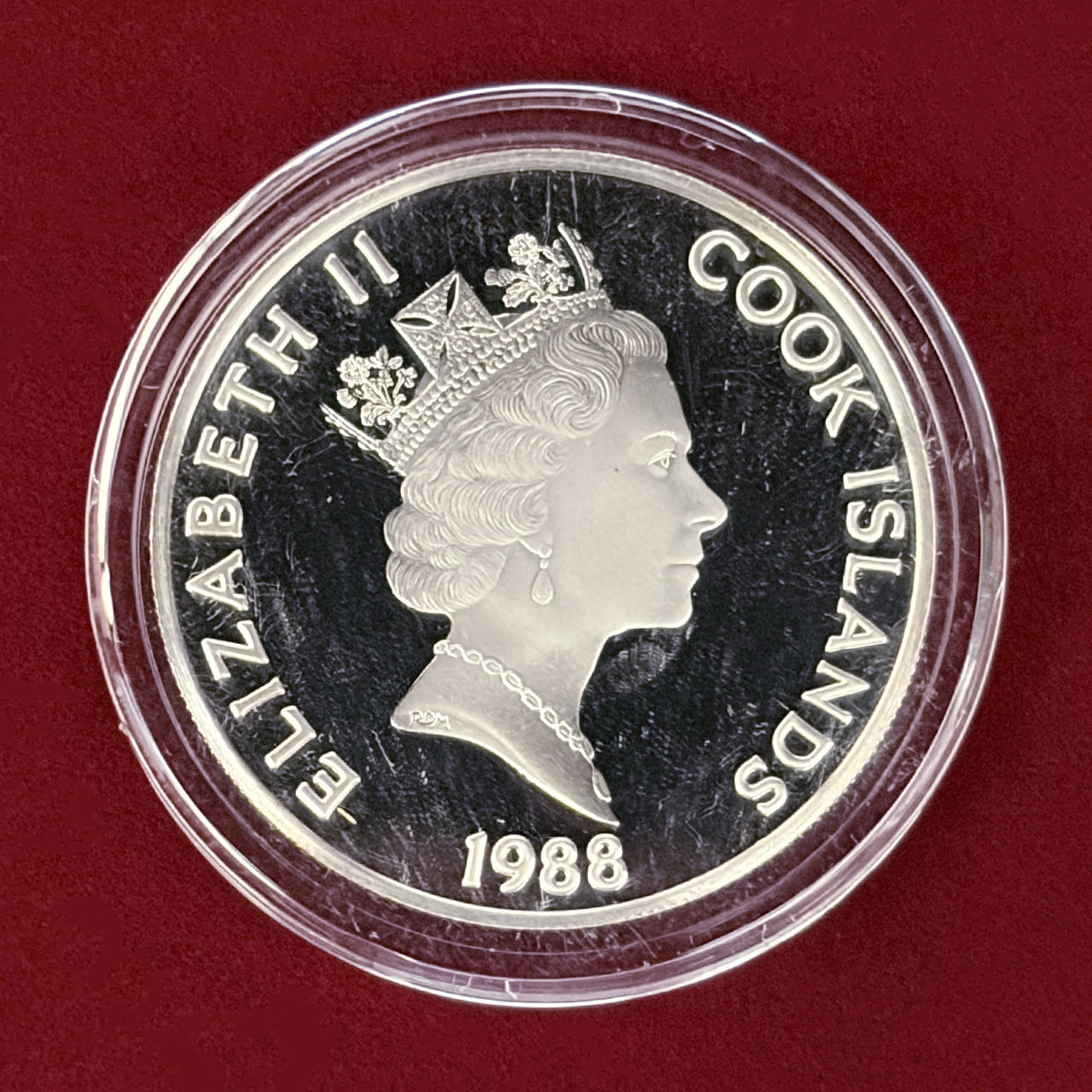 【クック諸島】フランシスコ・バスケス・デ・コロナド 50ドル 銀貨 プルーフ 1988［B-0000499］