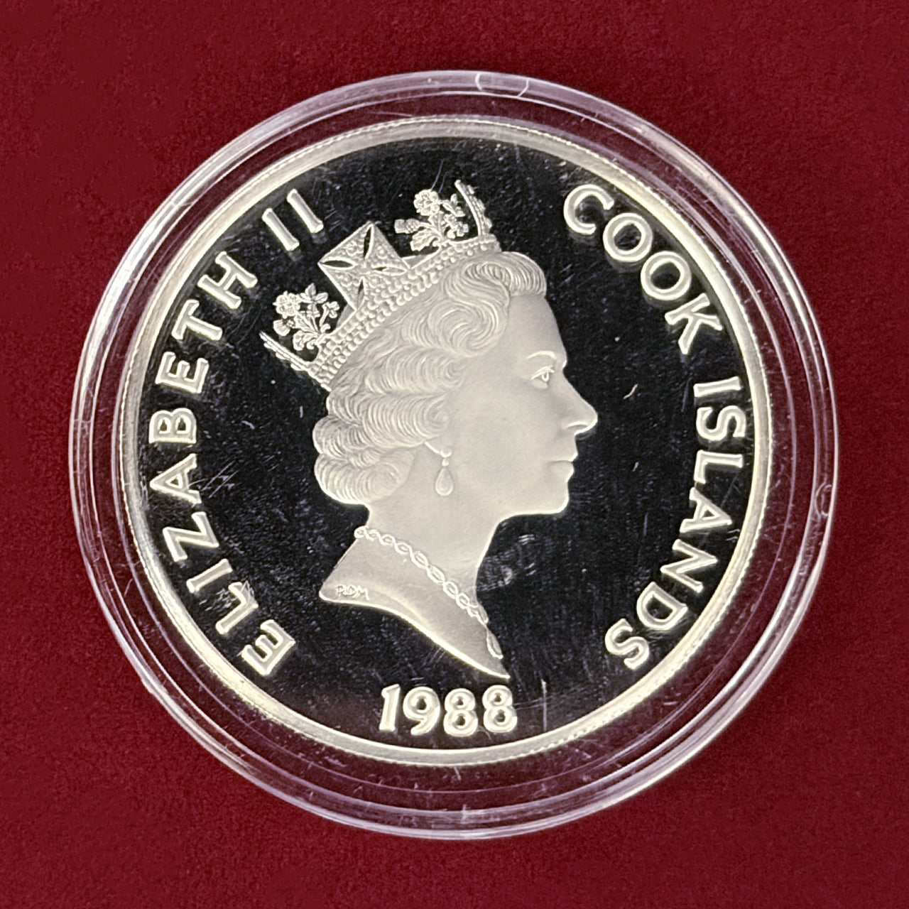 クック諸島】ジョン・カボット 50ドル 銀貨 プルーフ 1988［B-0000500