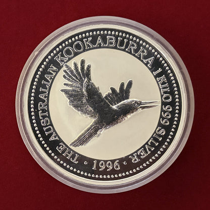 【オーストラリア】ワライカワセミ 30ドル 1kg銀貨 1996［B-0000507］