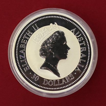 【オーストラリア】ワライカワセミ 30ドル 1kg銀貨 1997［B-0000508］