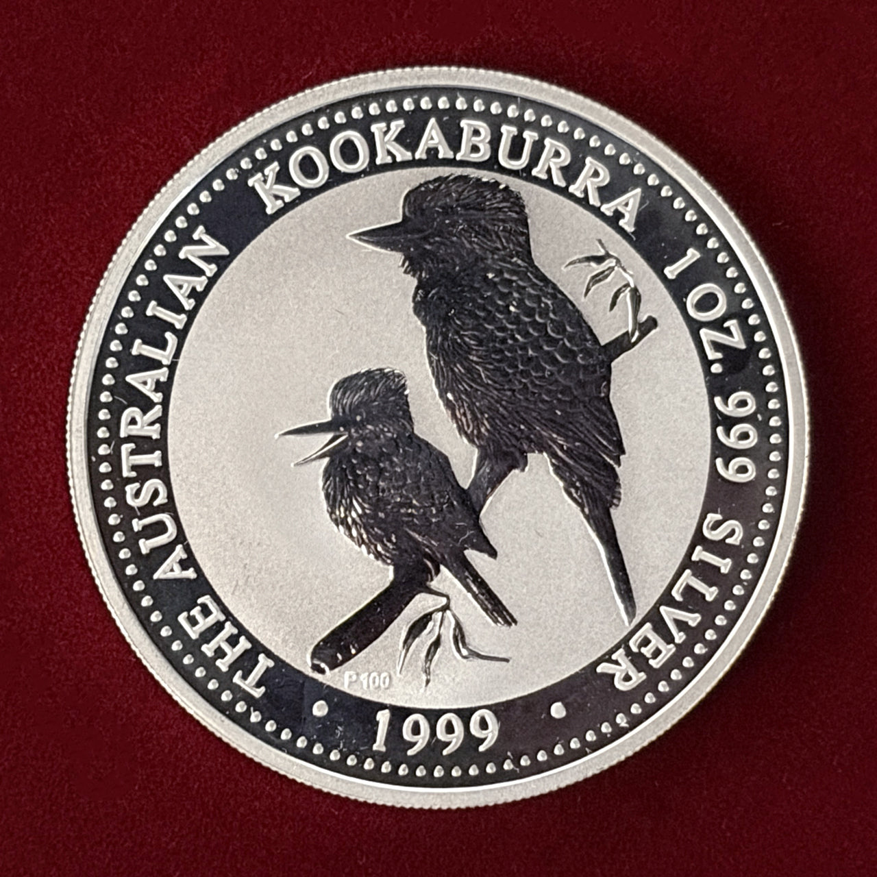 【オーストラリア】ワライカワセミ 1ドル 銀貨 1999［B-0000510］