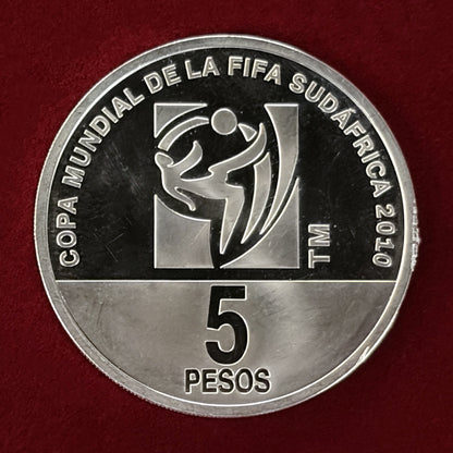 【アルゼンチン】2010年FIFAワールドカップ南アフリカ大会記念 5ペソ 銀貨 プルーフ 2010［B-0000513］
