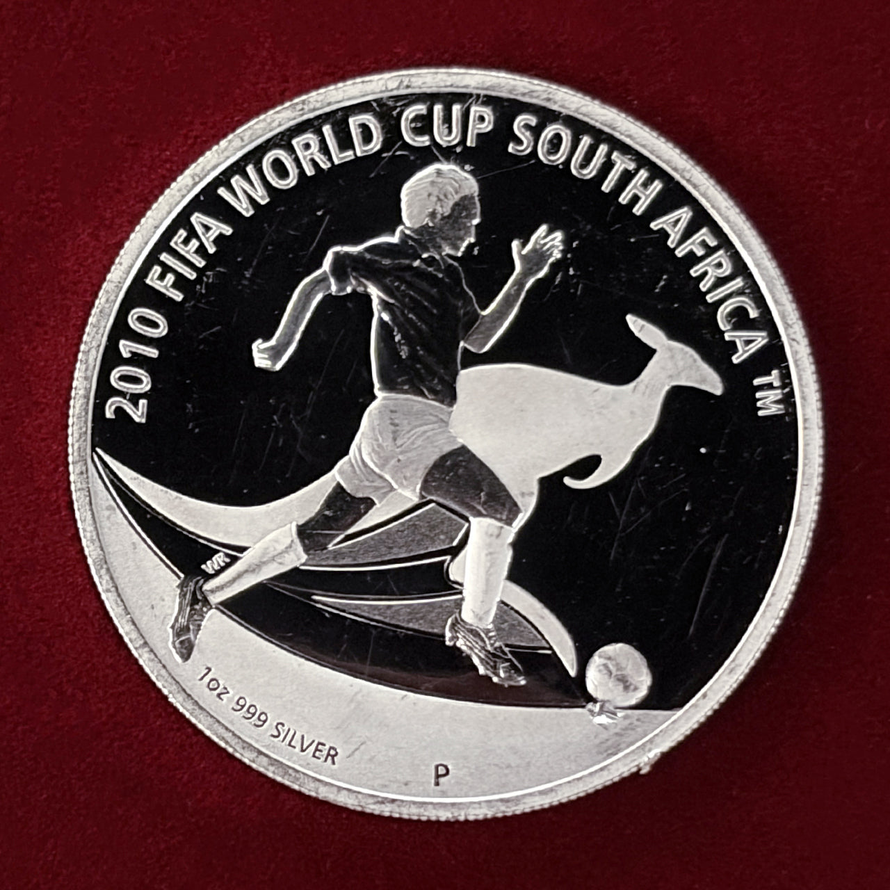 【オーストラリア】2010年FIFAワールドカップ南アフリカ大会記念 1ドル 銀貨 プルーフ 2009［B-0000514］