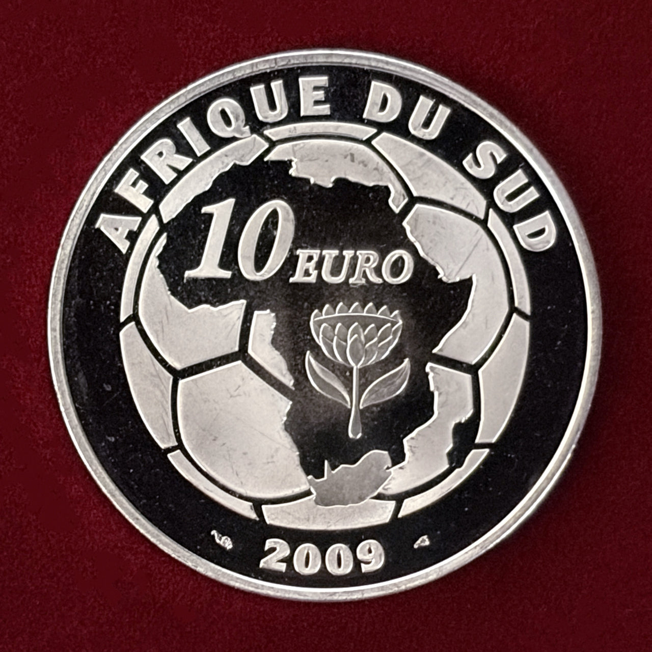 フランス】2010年FIFAワールドカップ南アフリカ大会記念 10ユーロ 銀貨