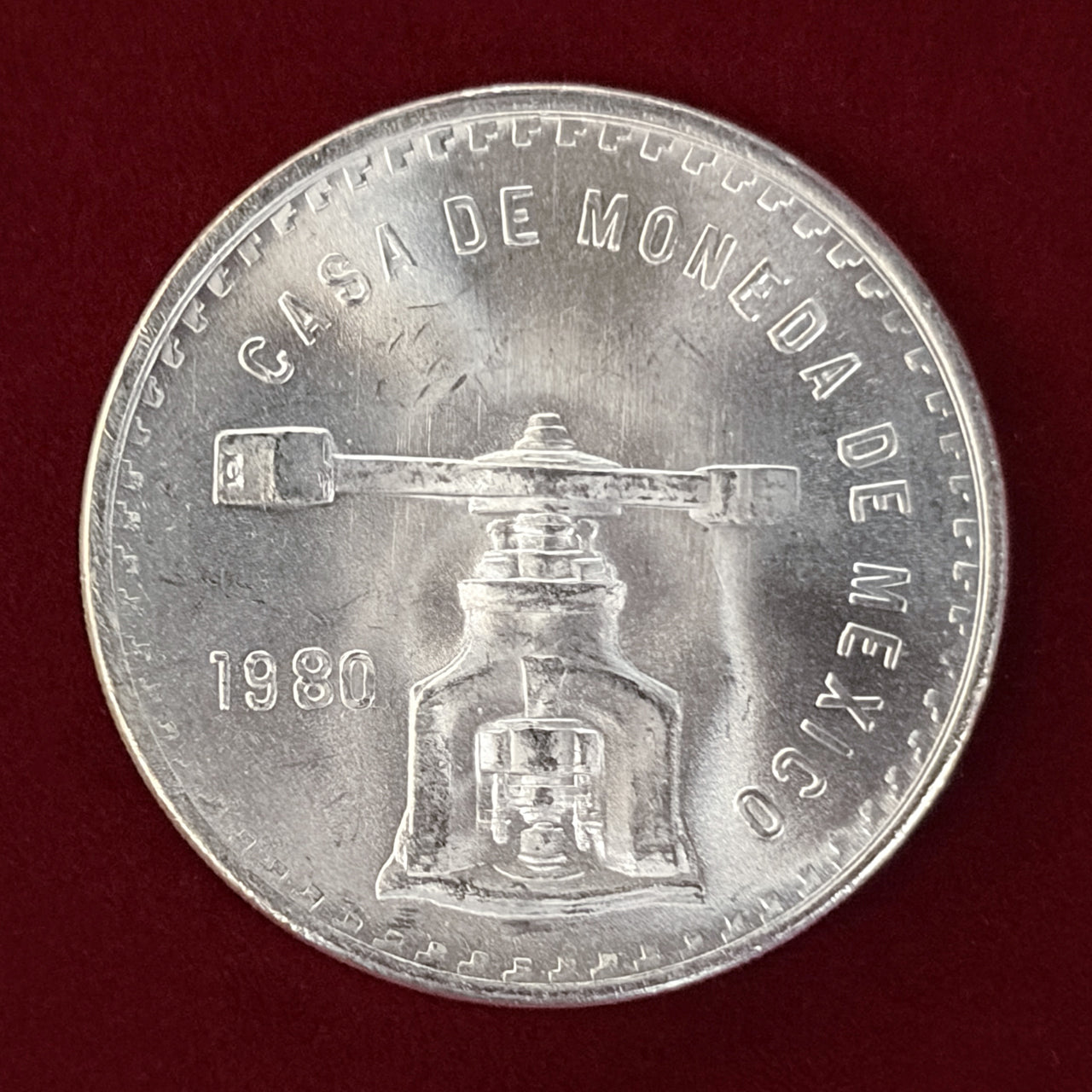 【メキシコ】1オンザ 銀貨 1979-1980［B-0000521］