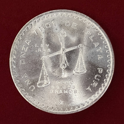 【メキシコ】1オンザ 銀貨 1979-1980［B-0000521］