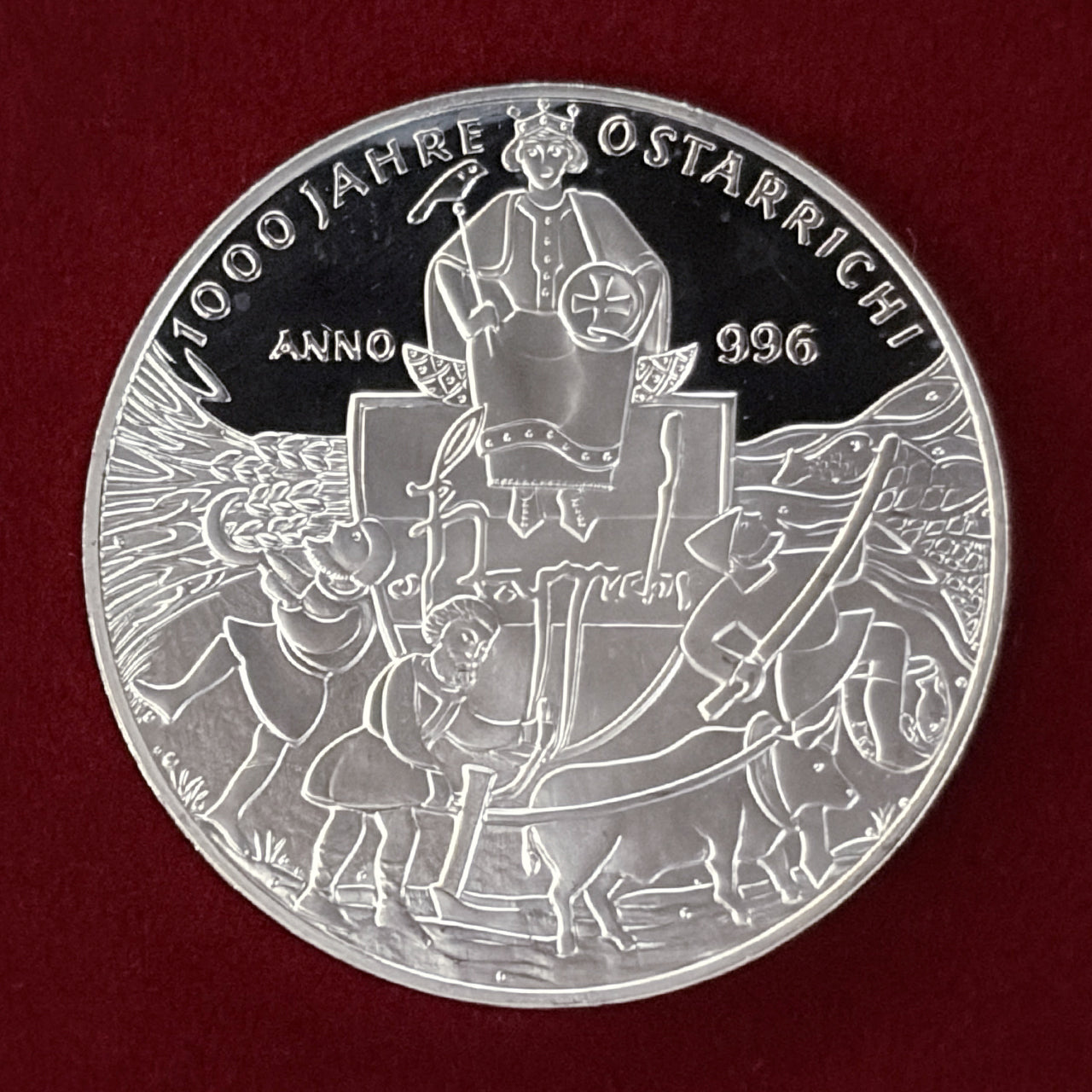 [Austria] 20 Euro Silver Proof Coin Commemorating the 1000th Anniversary of the Founding of Austria 1996 [B-0000523]